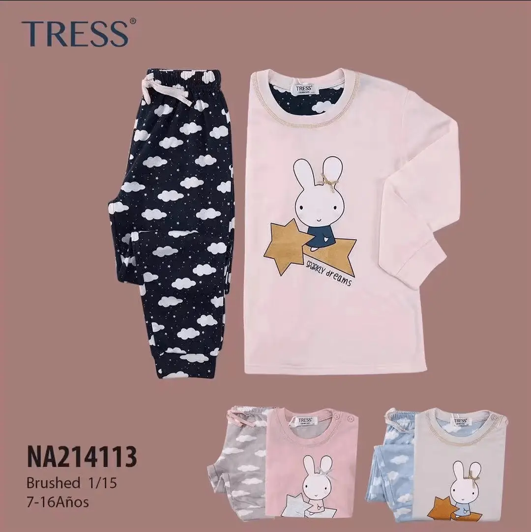 Pijama niña afelpado Tress de invierno 1 Pijama niña afelpado Tress de invierno