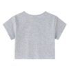 Camiseta corta flor con perlitas
