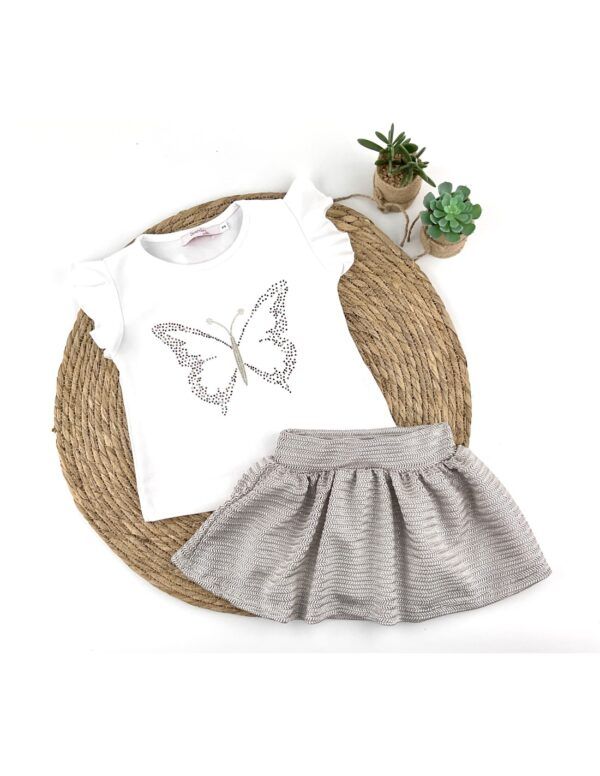Conjunto mariposa falda
