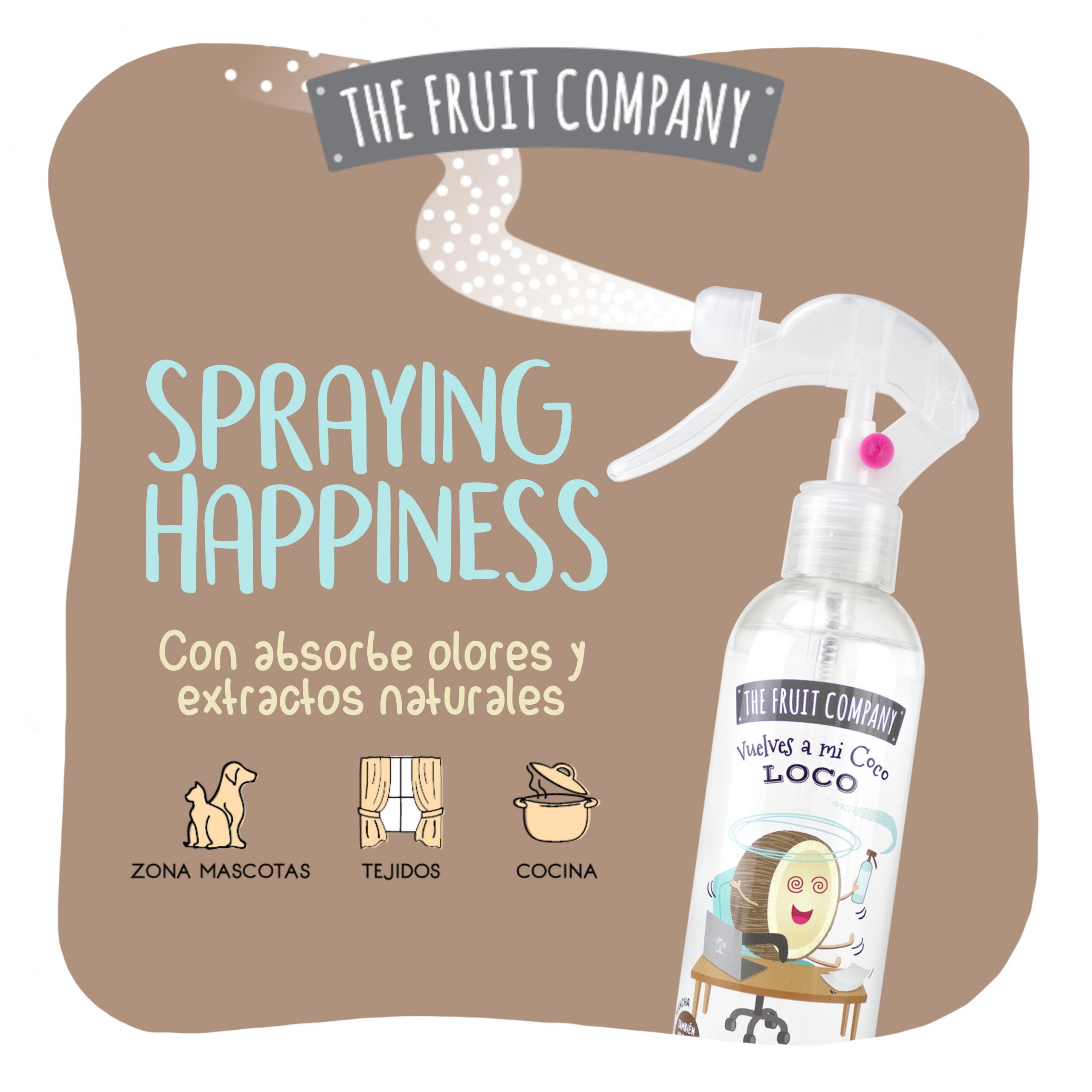 Spray Multiusos Coco | Aroma tropical en 250 ml 3 Spray Multiusos Coco | Aroma tropical en 250 ml