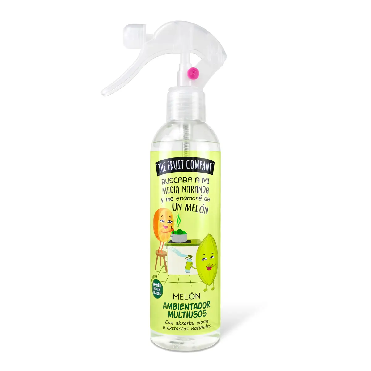 Spray ambientador melón The Fruit Company 250 ml 1 Spray ambientador melón multiusos para el hogar