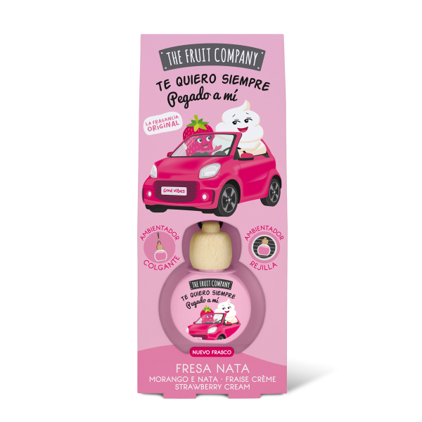 Ambientador de Coche Fresa y Nata | Dulzura en cada viaje
