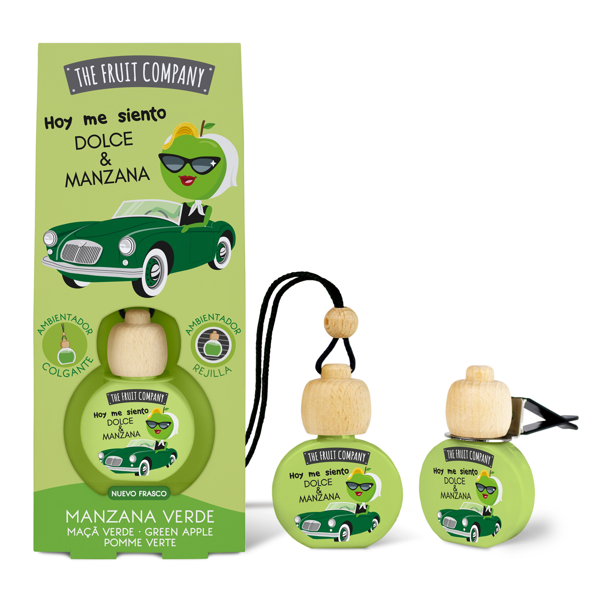 Ambientador de Coche Manzana | Frescura crujiente  1 Ambientador de Coche Manzana | Frescura crujiente
