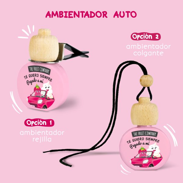 Ambientador de Coche Fresa y Nata | Dulzura en cada viaje