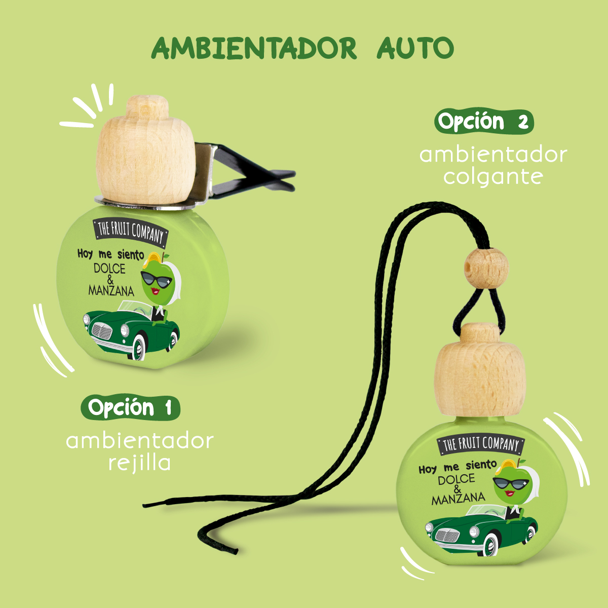 Ambientador de Coche Manzana | Frescura crujiente  4 Ambientador de Coche Manzana | Frescura crujiente
