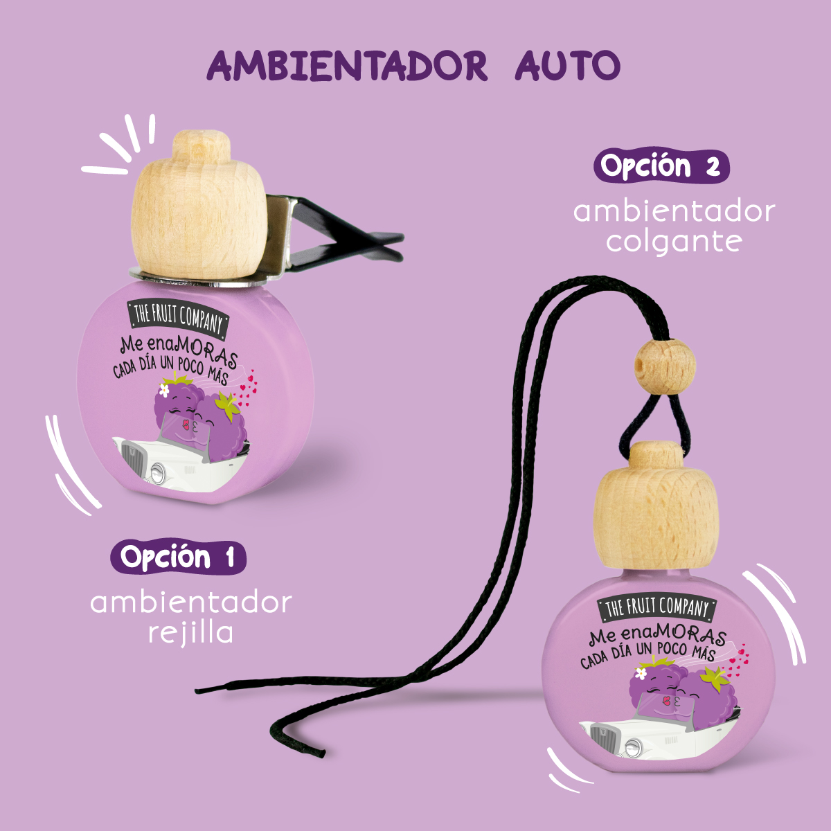 Ambientador de Coche Moras | Dulzura vibrante 4 Ambientador de Coche Moras | Dulzura vibrante