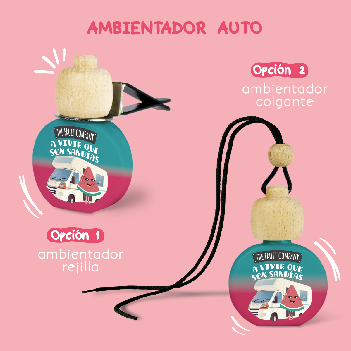 Ambientador de Coche Sandía | The Fruit Company 4 Ambientador de Coche Sandía | The Fruit Company