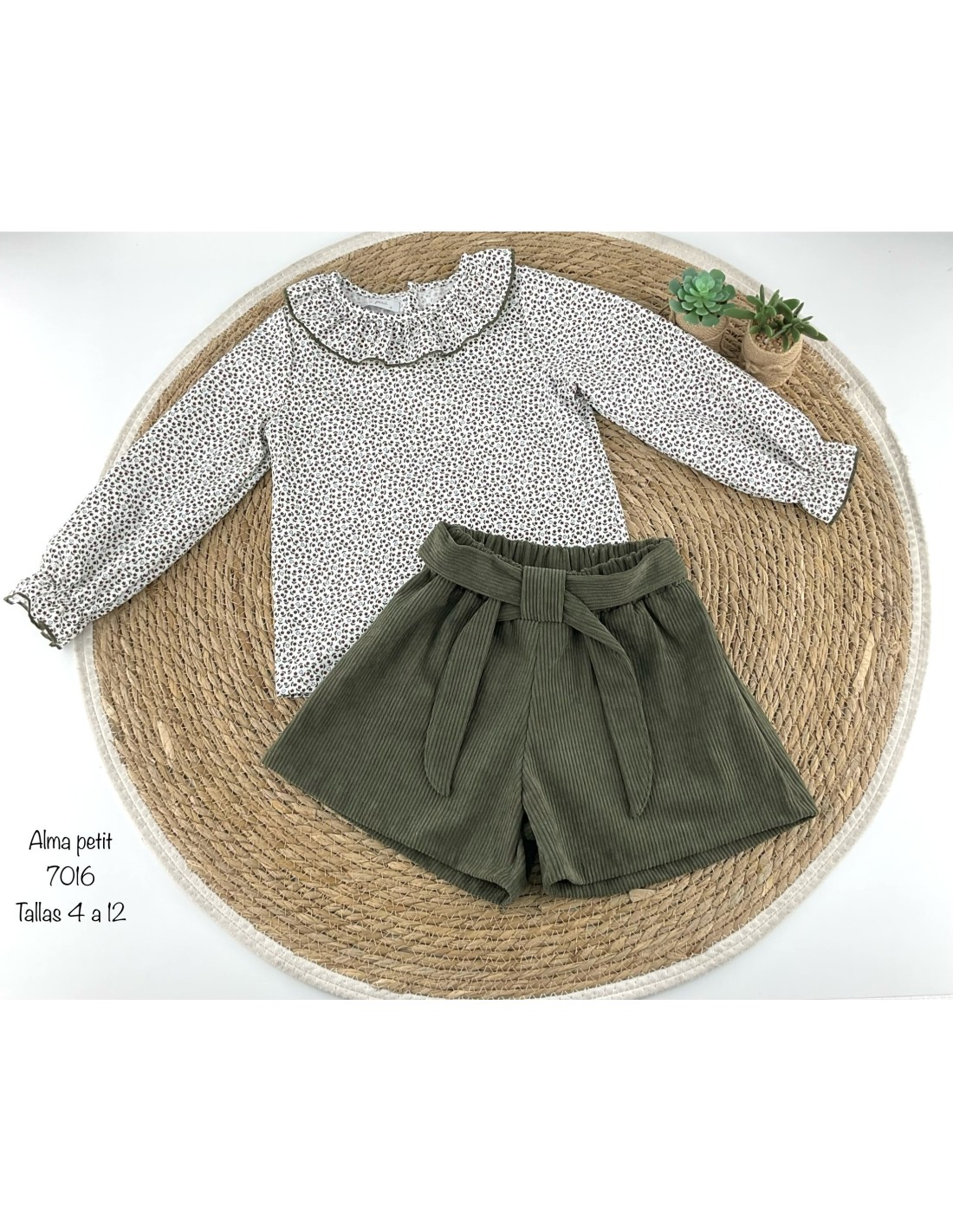 Conjunto Vestir Verde Alma Petit niña | Estilo delicado 2 Conjunto Vestir Verde Alma Petit niña | Estilo delicado