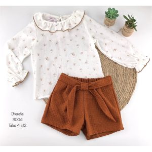 Conjunto Vestir Flores Diverchic niña | Ropa infantil