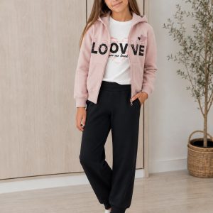 Chándal niña 3 piezas afelpado Love