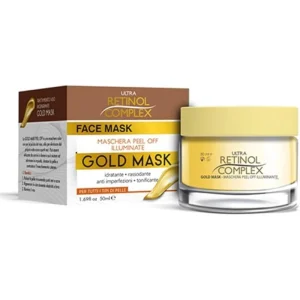 Mascarilla facial de oro Gold Mask 50 ml con tarro y estuche de Ultra Retinol Complex