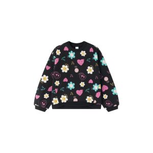 Sudadera Flores y Corazones para niña | Diseño encantador