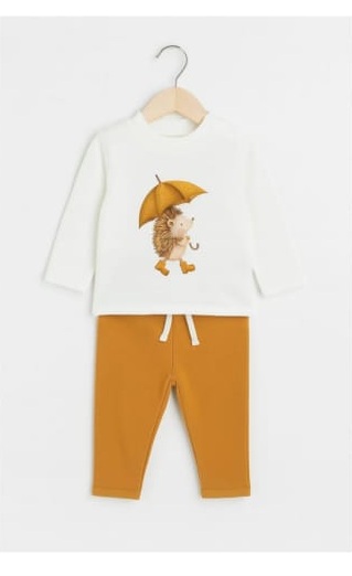 Conjunto de bebé para niño erizo | Suavidad y diseño tierno 1 Conjunto de bebé para niño erizo | Suavidad y diseño tierno