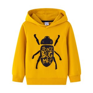 Sudadera Niño Escarabajo Entretiempo | Algodón Ligero y Estampado Único