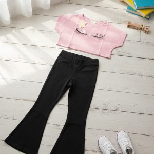 Home 7 Conjunto infantil moderno niña con lentejuelas | Chándal sport niña