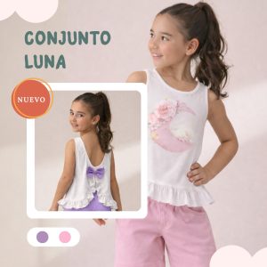 Home 6 Conjunto niña Luna – Moda infantil elegante y cómoda | Compra online