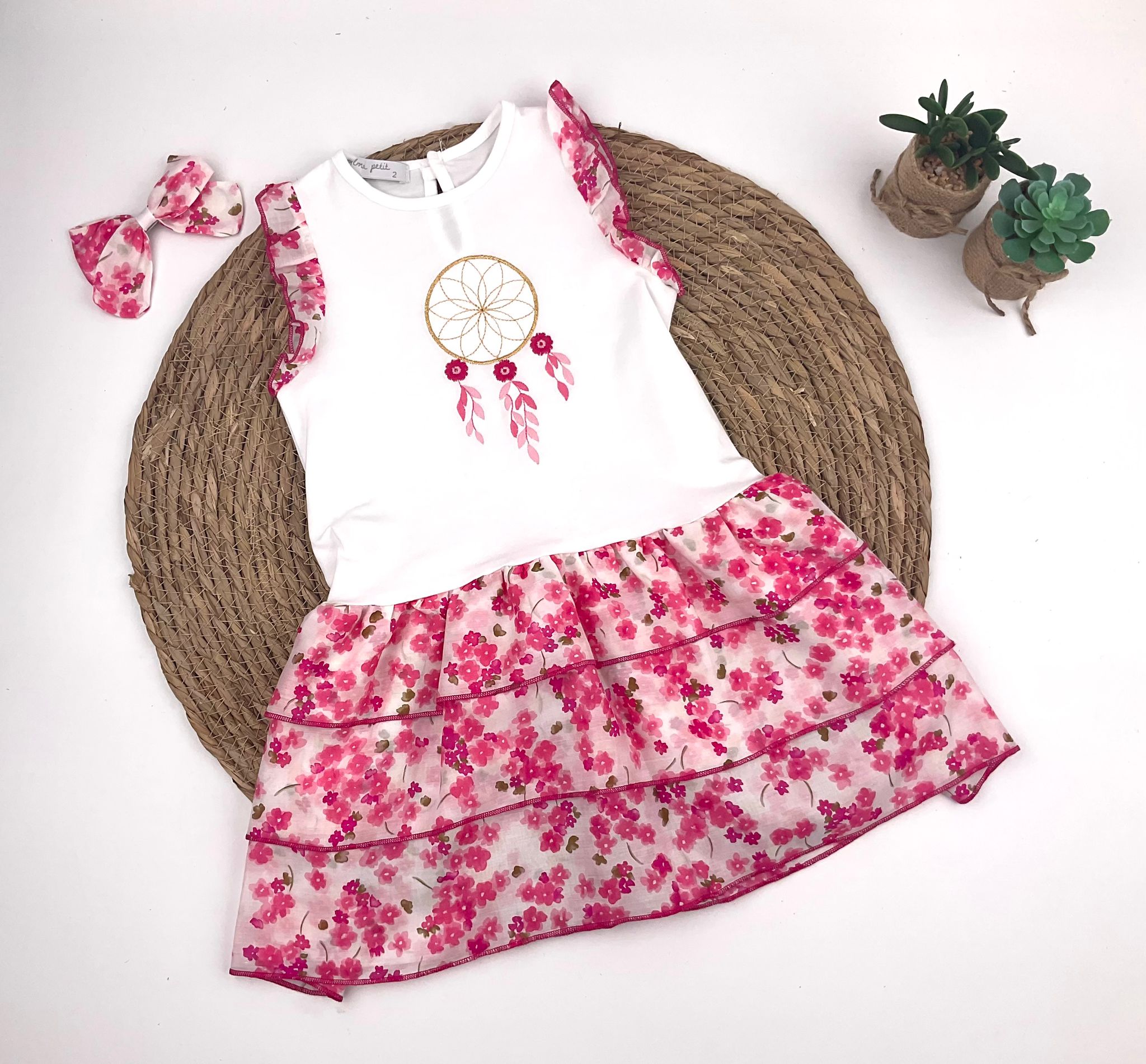 Vestido niña flores 3 Vestido niña flores