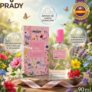 Pink Blooming Flora Collection Eau de Toilette para Mujer: una fragancia floral, dulce y romántica que enamora desde el primer instante.