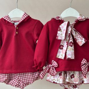 Culetín burdeos para niño y niña