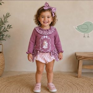 Culetín con capucha bebé niña unicornio