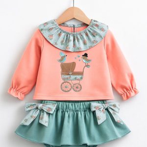 Culetín bebé niña afelpado carro de Petit Cie