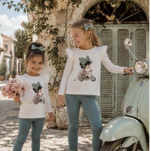 Conjunto niña afelpado moto de Petit Cie