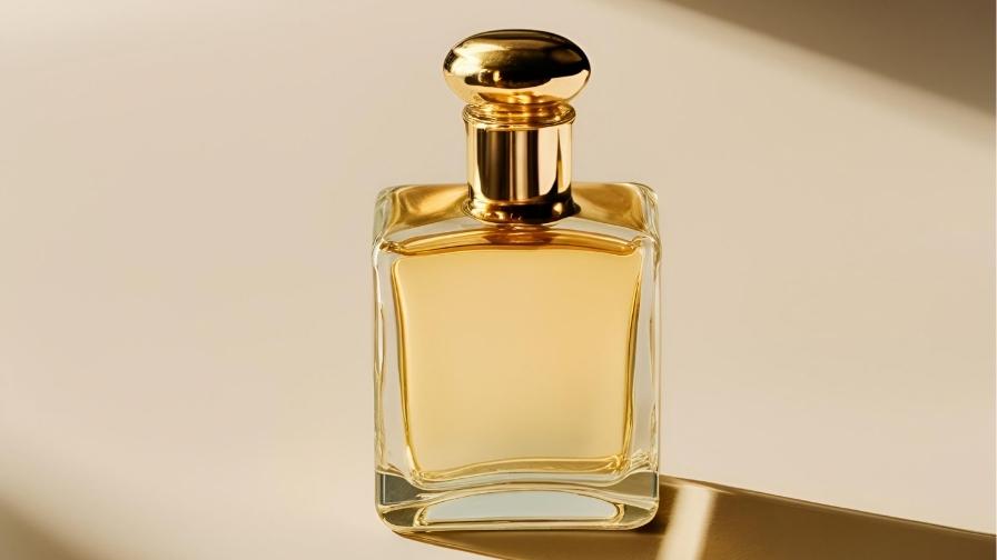 luz del sol directa sobre un perfume
