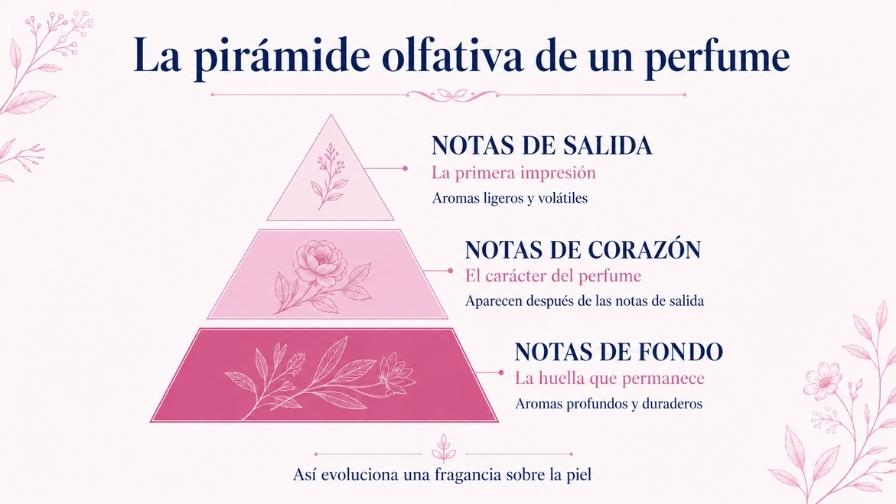 Qué son las notas olfativas y cómo reconocerlas en un perfume 1 piramide olfativa de un perfume