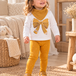Conjunto niña afelpado modelo lazo de Lolita Kids